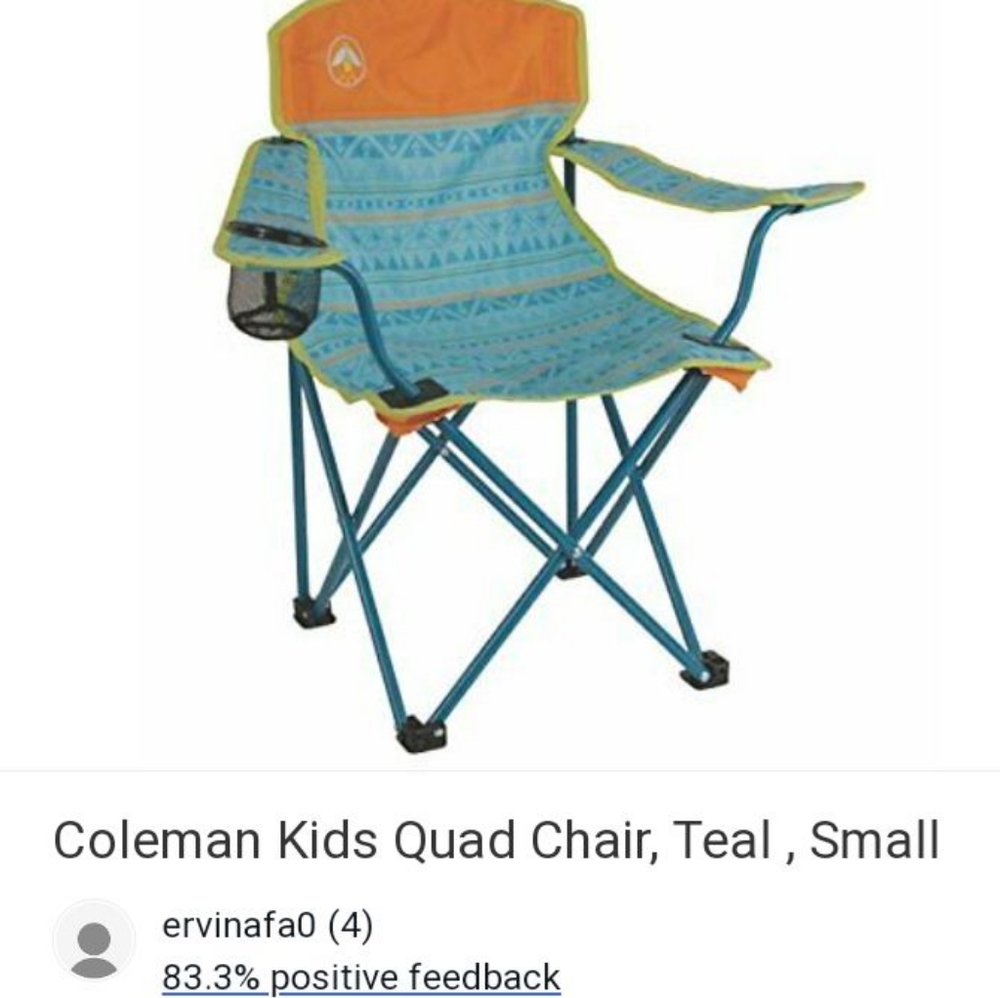 Kids Coleman Quad Chair Glow in dark